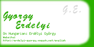 gyorgy erdelyi business card